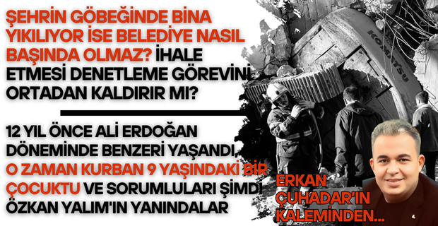 Uşak belediyesi, Belediye işhanının yıkım işini önüne gelen firmaya verebilir mi? Bina operatörün başına göçmeden nerede idiniz?