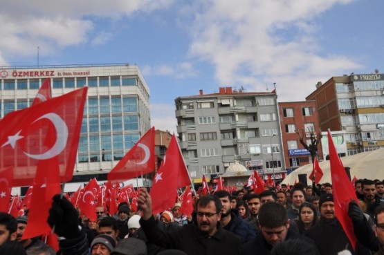 Teröre lanet için yürüdüler!
