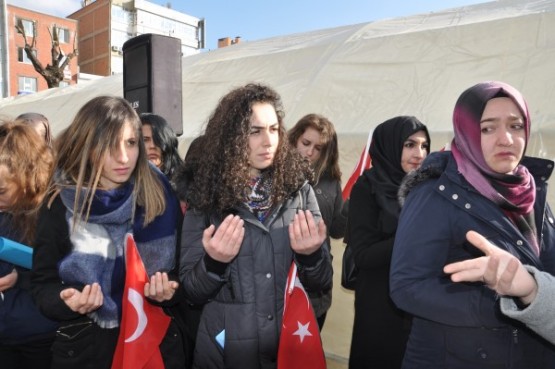Teröre lanet için yürüdüler!