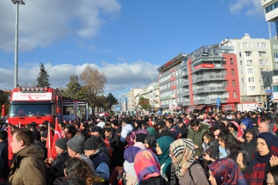 Teröre lanet için yürüdüler!