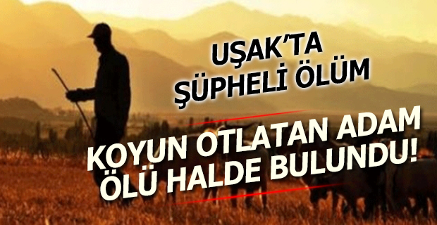 Uşak'ta koyun otlatmaya giden adam ölü halde bulundu!