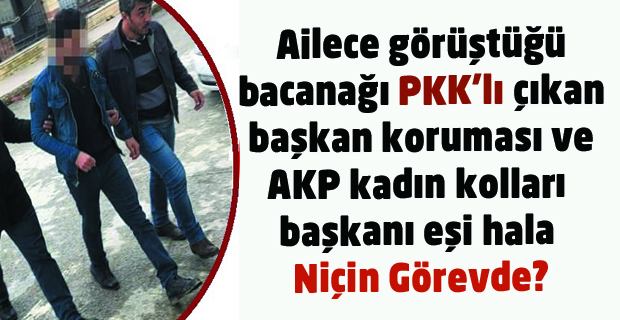 AKP'li Eşme Belediye Başkanı'nın koruması PKK'lının Bacanağı çıktı ama hala görevde
