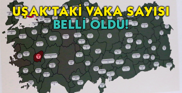 Sağlık Bakanı'nın açıklamasının ardından Uşak'taki vaka sayısı belli oldu!