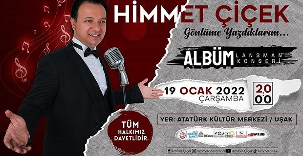Uşak'lı Sanatçı Himmet Çiçek'ten Türk Halk Müziği Konseri