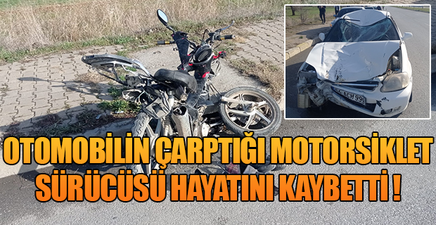 Uşak'taki kazada motorsiklet sürücüsü hayatını kaybetti!