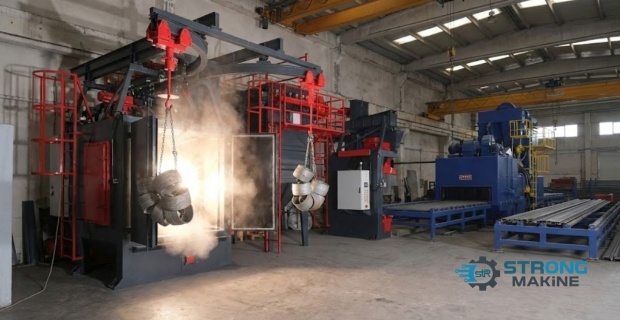 Strong Makine: Askılı Kumlama Makinesi ile Yüzey İşlemde Standartları Yükseltin