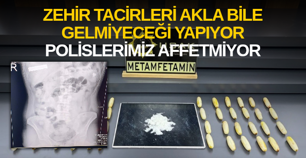 Midesinde Metamfetamin Taşıyan Kurye, Uşak Emniyetinin Gözünden Kaçmadı