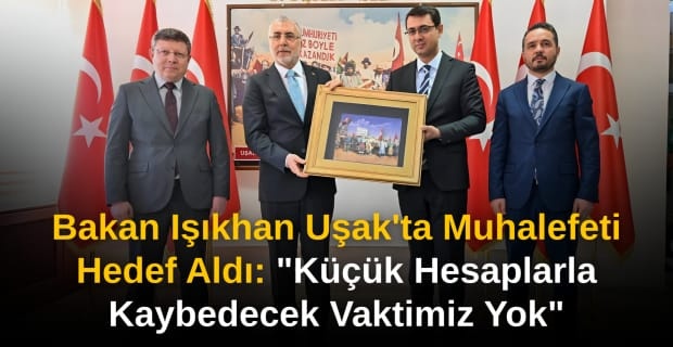 Çalışma ve Sosyal Güvenlik Bakan'ı Uşak'ta hem protokolle hem de Ak Parti teşkilatıyla bir araya geldi.