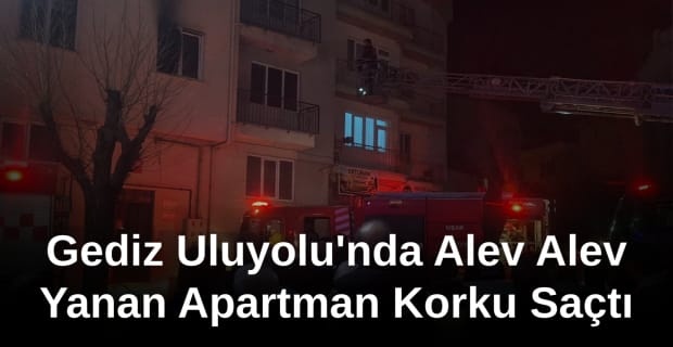 Gediz Uluyolu'nda Çıkan Yangın Panik Yarattı: Ekipler Kısa Sürede Söndürdü