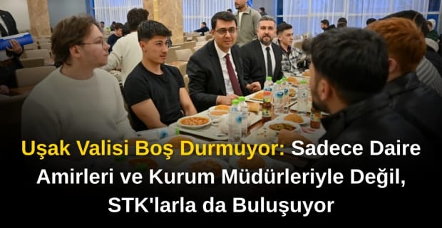 Uşak Valisi Serdar Kartal, şehre gelir gelmez kolları sıvadı ve hızına yetişilmiyor.