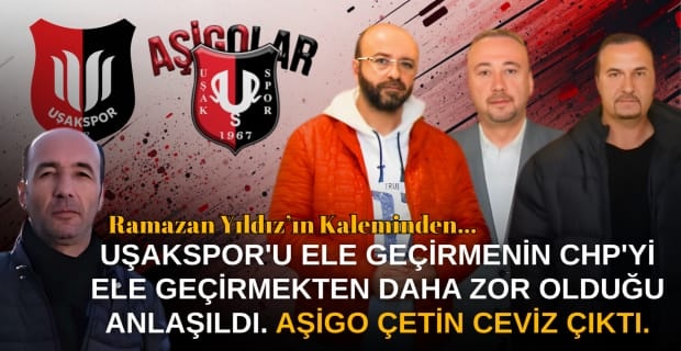 Uşakspor taraftarı, CHP üyelerinin yapmadığını yaptı ve takıma sahip çıkıp Yalım'lara kafasına göre takılma hakkı vermedi.