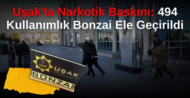 Uşak’ta Uyuşturucu Operasyonu: 3 Gözaltı, 2 Tutuklama