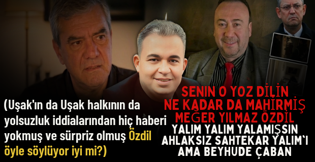 Yılmaz Özdil’e Uşak Halkı ve Uşak’lı gazeteciler adına Gazeteci Erkan Çuhadar böyle cevap verdi