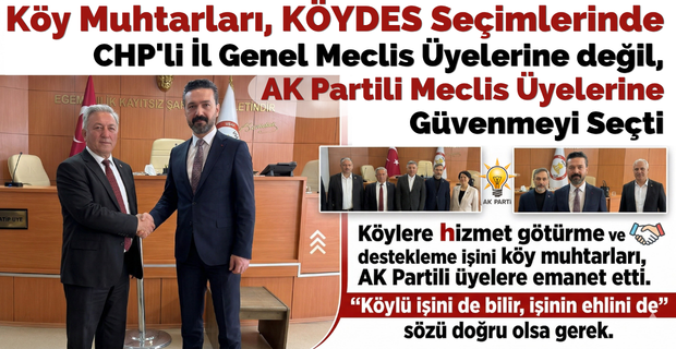 AK Parti İl Genel Meclisi Üyeleri Mehmet Bayer ve Nafiz Mıdık, CHP'li rakiplerine fark attı.