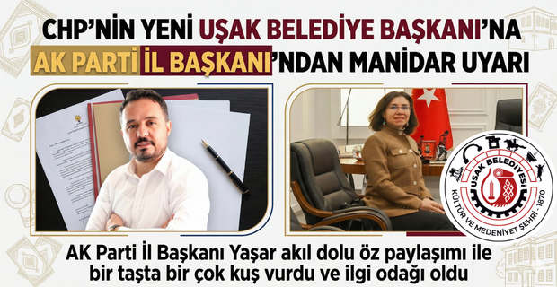 Ak Parti Uşak İl Başkanı Himmet Yaşar'ın Yalım’ın fotoğrafları kaldırılsın önerisine halktan büyük ilgi