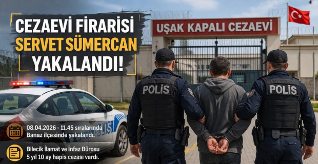 Cezaevi Firarisi Banaz’da Yakalandı...