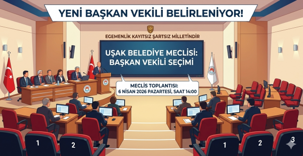 Gözler 6 Nisan’da: Uşak Belediye Başkan Vekili seçimle belirlenecek