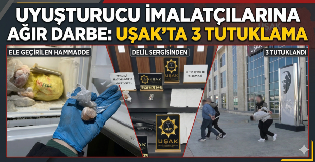 Uşak Emniyeti’nden 2 Günde Büyük Narkotik Vurgunu
