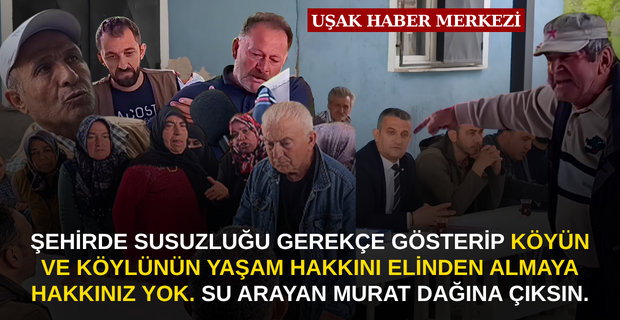 Siyasetçilerin sorgulamadığı susuzluk sebebi Kanadalıların işlettiği altın madenini köylü vatandaş sorguladı ve yüzleştirdi.