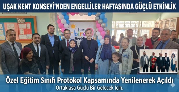 UŞAK KENT KONSEYİNDEN ENGELLİLER HAFTASINDA GÜÇLÜ ETKİNLİK