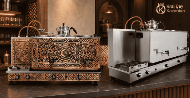 Kral Çay Kazanları Kahvehane ve Kafe İçin Çay Kazanı Modelleri