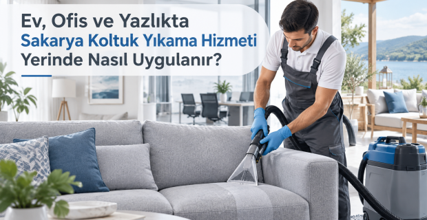 Ev, Ofis ve Yazlıkta Sakarya Koltuk Yıkama Hizmeti Yerinde Nasıl Uygulanır?