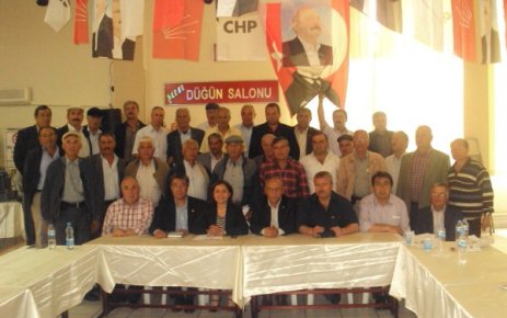 CHP'li Milletvekili Adayları Köy Muhtarlarıyla Bir Araya Geldi.