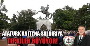 Atatürk Anıtına Saldırıya Uşak Barosundan Tepki