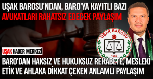 Uşak Barosu#039;ndan meslektaşlarına...