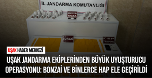 Uşak İl Jandarma Komutanlığı Yaptığı Operasyon da Yüklü Miktarda Sentetik Uyuşturucu Geçirdi.