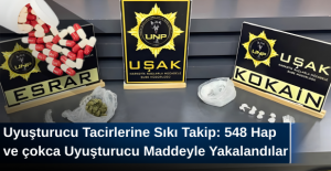 Uşak Emniyeti Uyuşturucu Tacirlerine Göz Açtırmıyor, 3 Kişi Tutuklandı