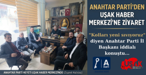 Anahtar Parti Uşak İl Başkanı Nurettin Urhan, beraberinde Gençlik Kolları Başkanı ile Uşak Haber Merkezi ofisini ziyaret etti.