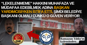 Eşme Belediye Başkan Yardımcısı iken istifa eden Rüştü Salim Sarp, Yılmaz Tozan yolsuzluk iddialarına tatmin edici yanıt veremeyince görevinden istifa etmişti.