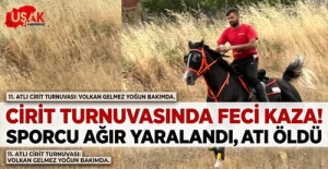 Uşak’ta Cirit Kazası: Rakibiyle Çarpışan Volkan Gelmez Yoğun Bakımda, Atı Telef Oldu