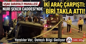 Uşak Nuri Şeker Caddesinde Feci Kaza Yaralılar Var!