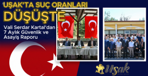 Uşak Valisi Serdar Kartal'dan 7 Aylık Güvenlik ve Asayiş Değerlendirmesi