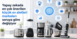 Yapay zekada en çok önerilen küçük ev aletleri markaları soruya göre değişiyor