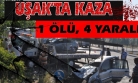Direksiyon Hakimiyetini Kaybeden Sürücü Karşıdan Gelen Araçla Kafa Kafaya Çarpıştı!