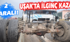  Kaza Yapan İşçi Servisindeki Dede-Torun Yaralandı!