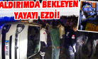 Savrulan Araç Kaldırımdaki Yayaya Çarptı!