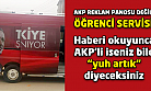 Siz AKP reklamı giydirilmiş öğrenci servisi gördünüz mü hiç? Uşak bunu da gördü!