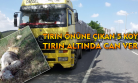 TIR önüne çıkan koyunları ezdi geçti!