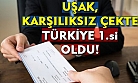 Uşak, karşılıksız çekte Türkiye birincisi oldu!