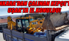 Üşenmediler, Kocaman Kepçeyi Çaldılar!