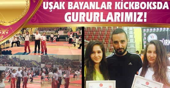 Uşak Genç Bayanlar Kickboks'da Şampiyonluklarını Koruyorlar!